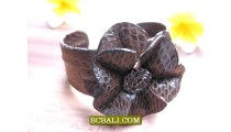 Ethnic Bracelets Leather Snake with Flowers Fashion 